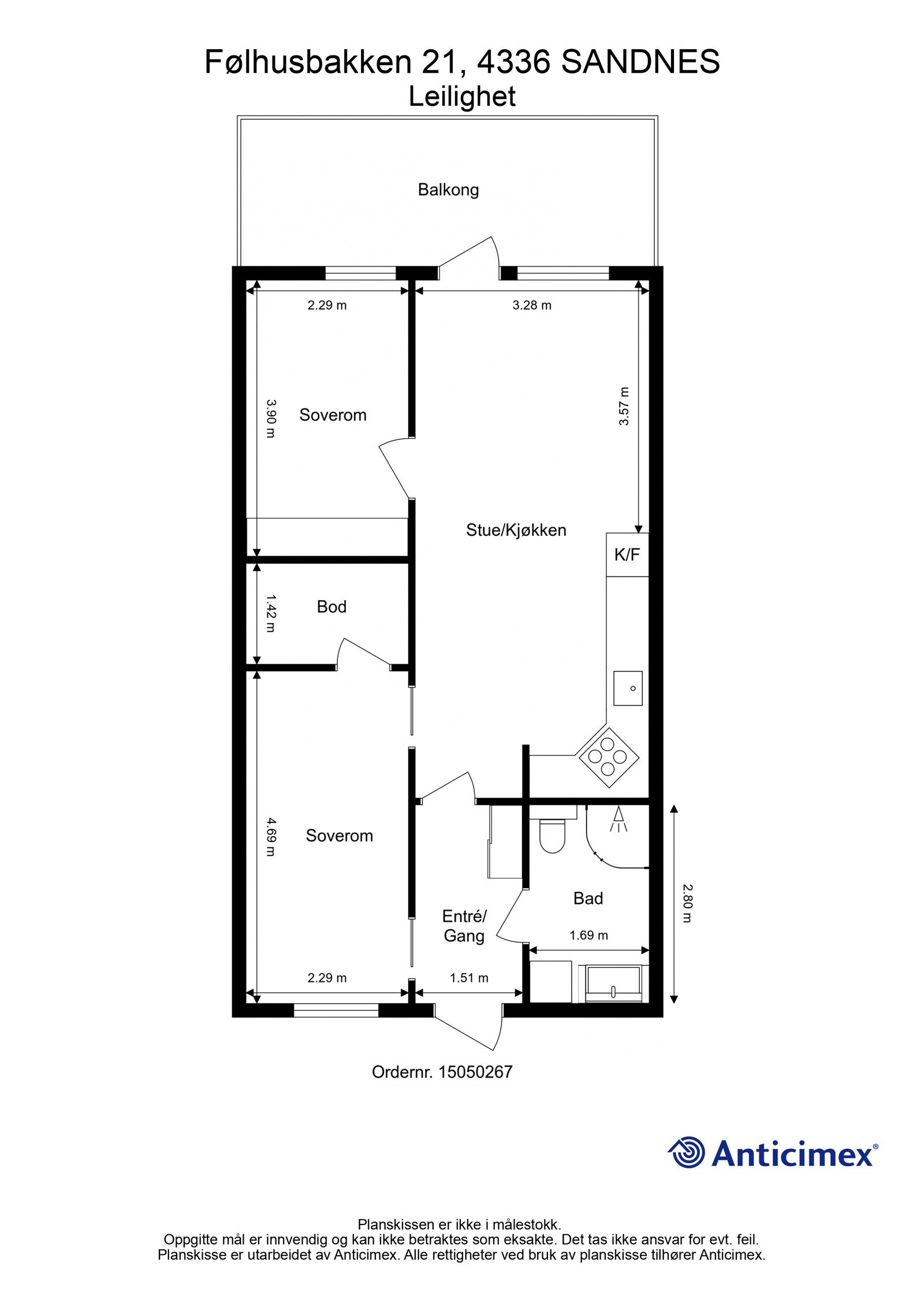 Plantegning | Følhusbakken 21 - H0202 Galleribilde