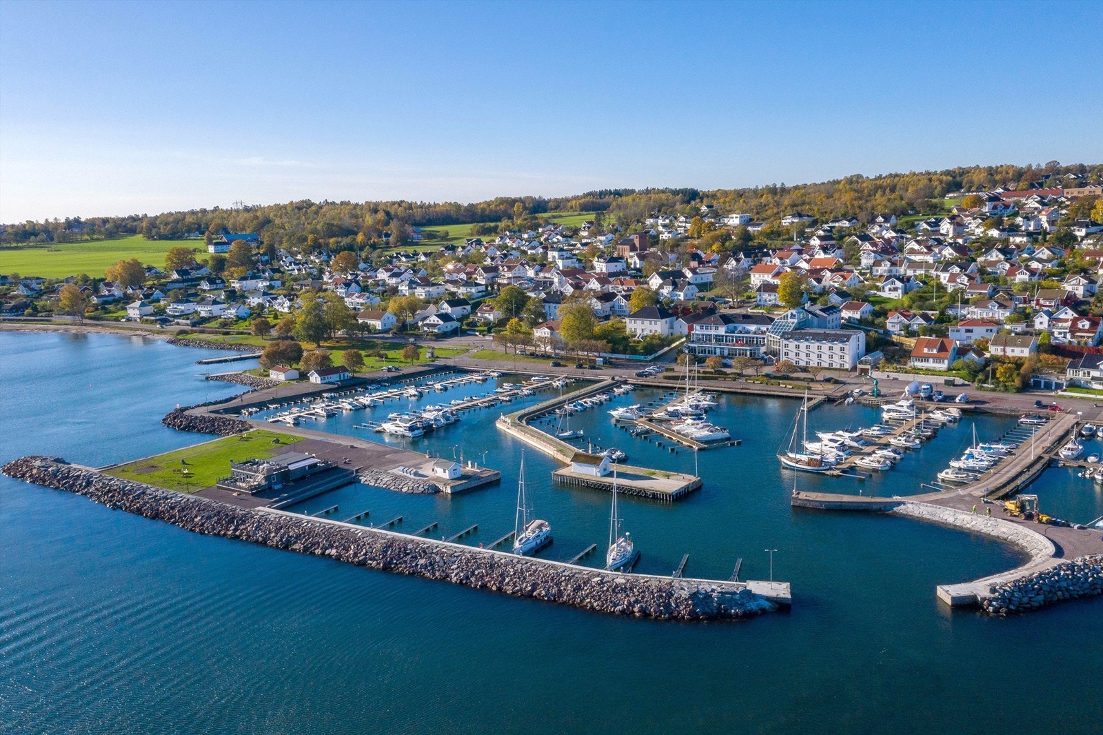 Åsgårdstrand fra lufta Galleribilde
