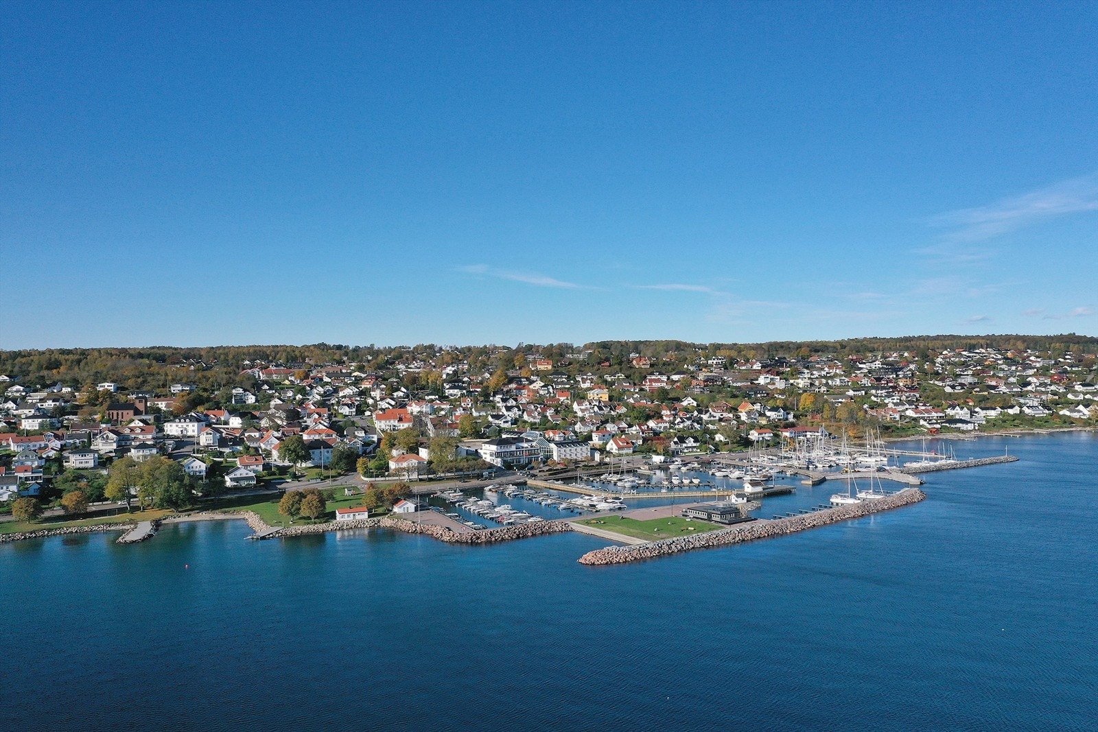 Åsgårdstrand fra lufta Galleribilde