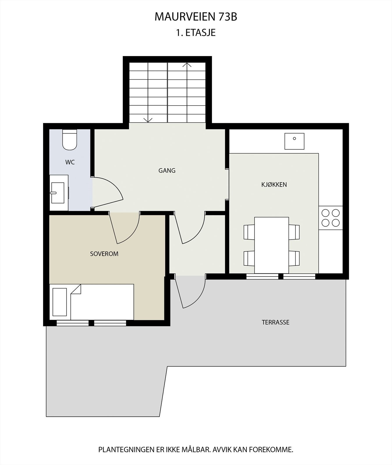 Plantegning av 1.etasje. Galleribilde