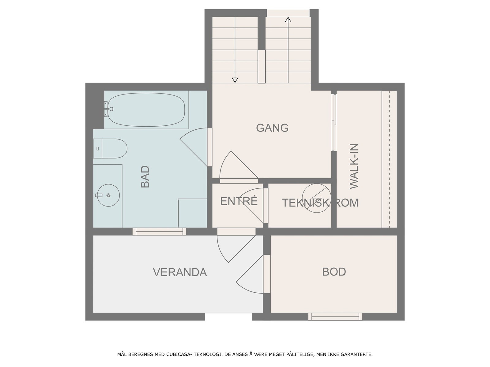 Mellomplan med inngang Galleribilde
