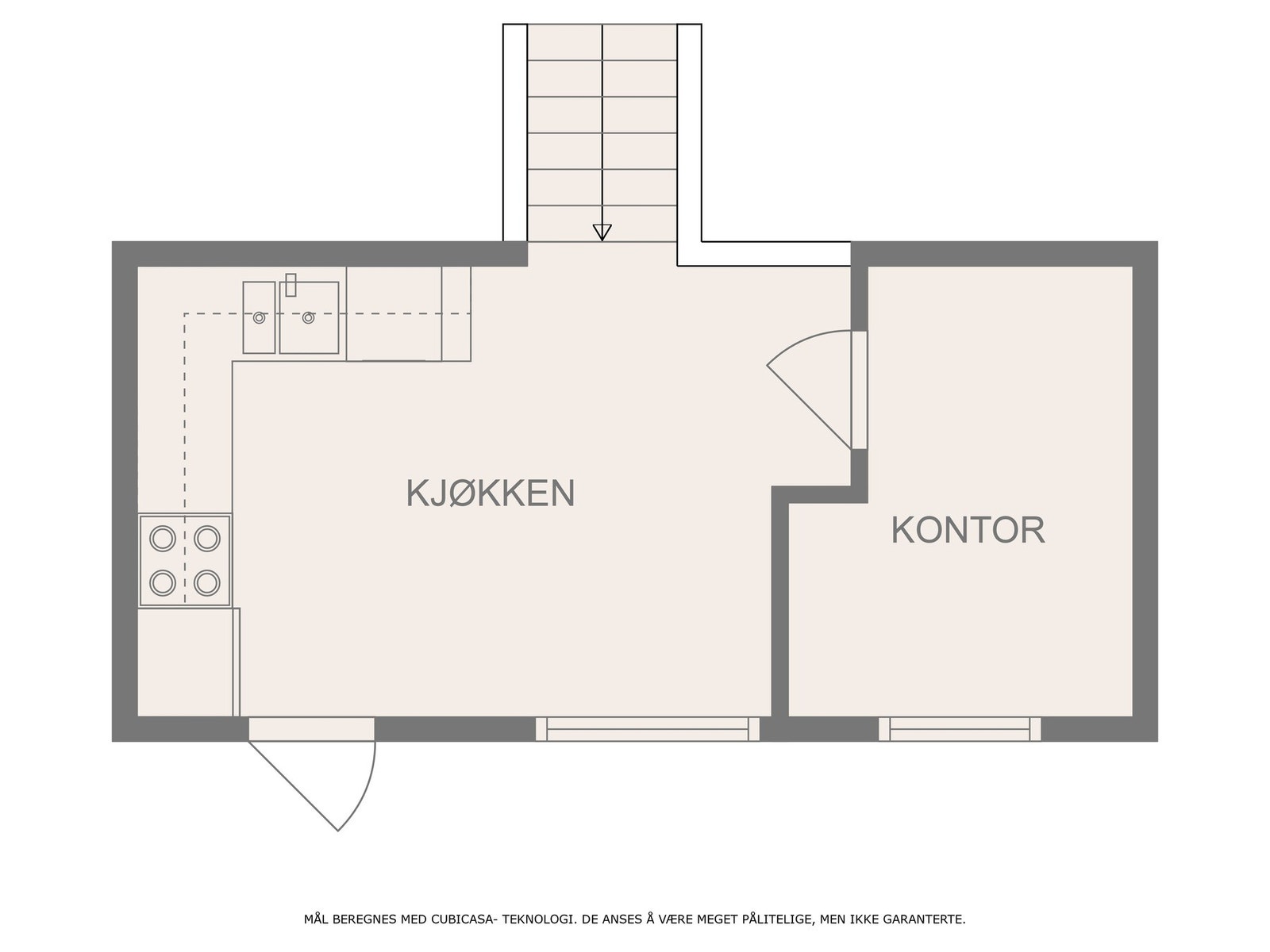 Øverste plan med utgang til balkong Galleribilde
