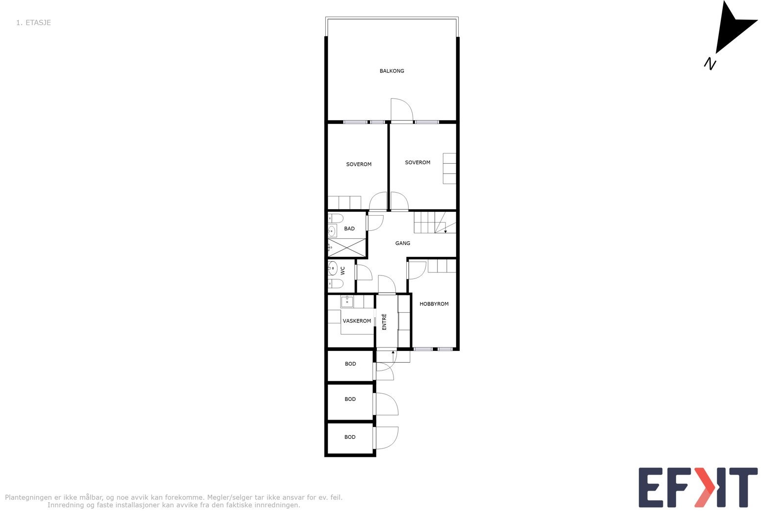 2dplan og 1 Galleribilde