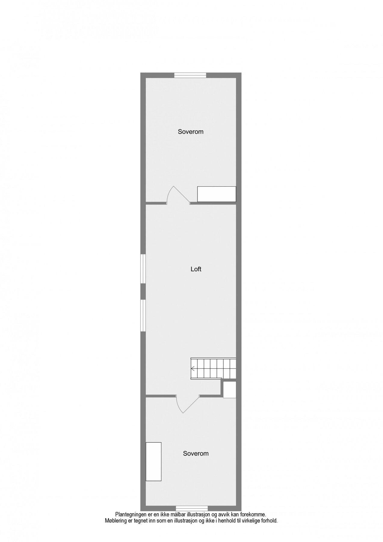 Planskisse loft Galleribilde