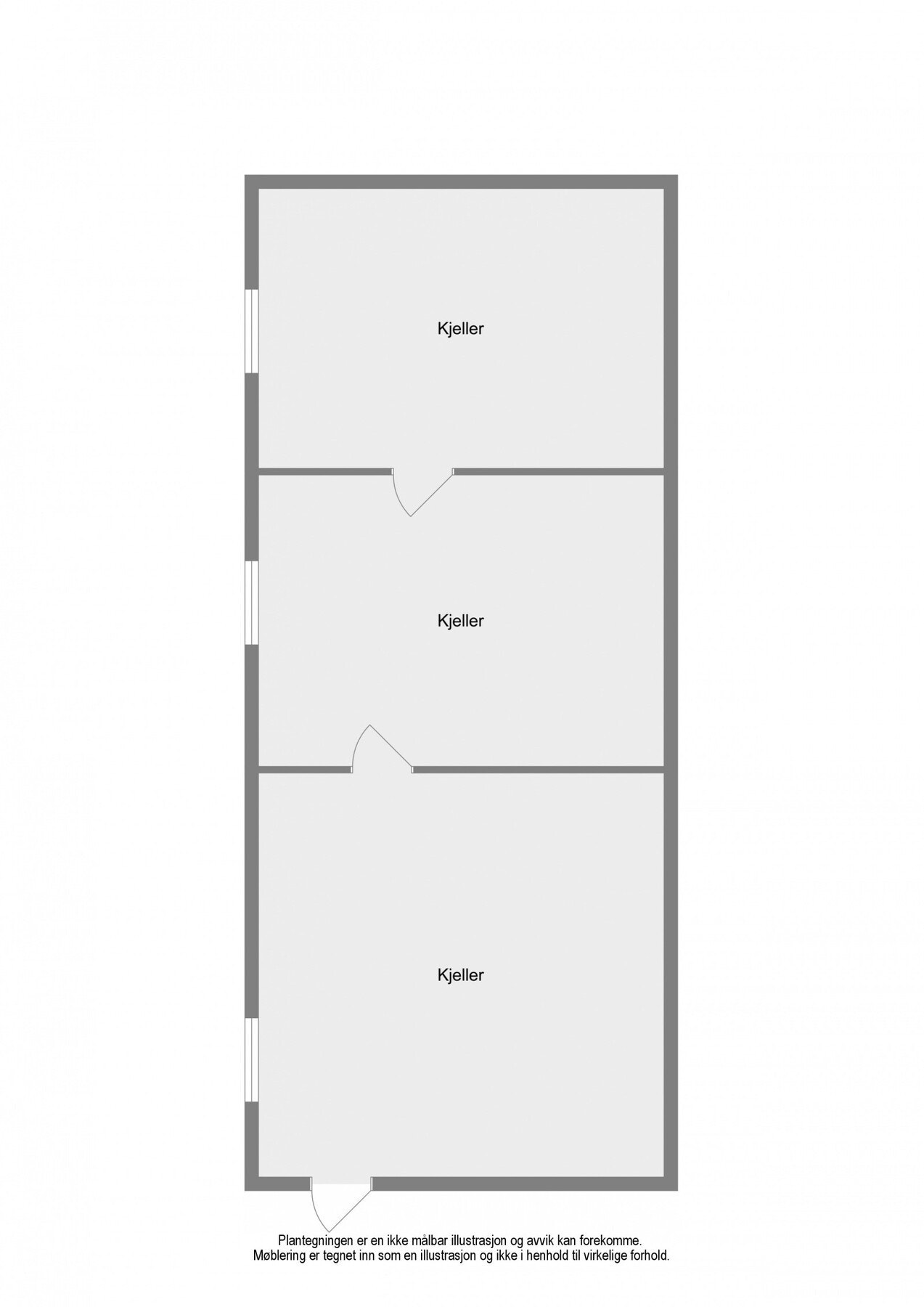 Planskisse kjeller Galleribilde