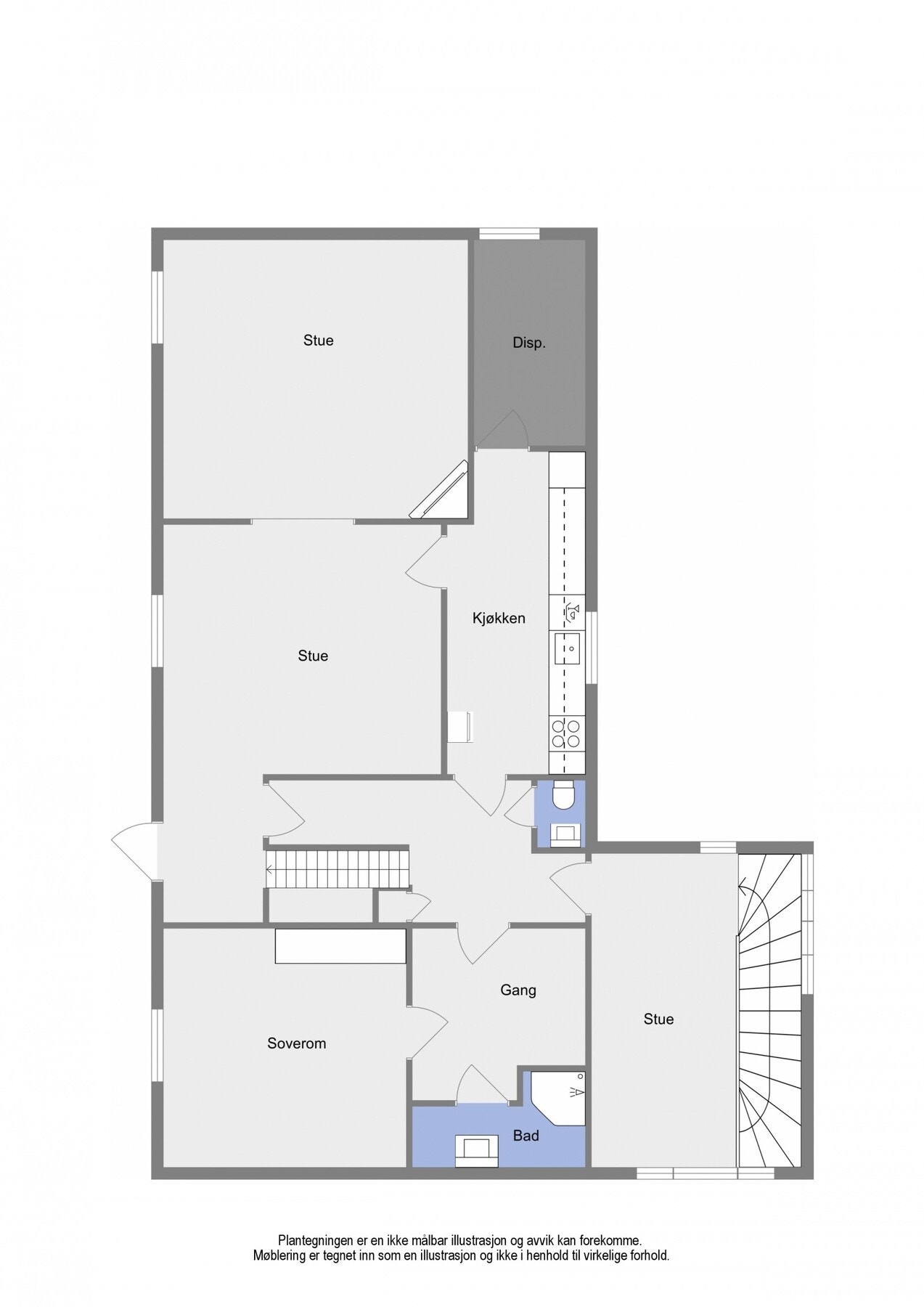 Planskisse 2. etasje Galleribilde