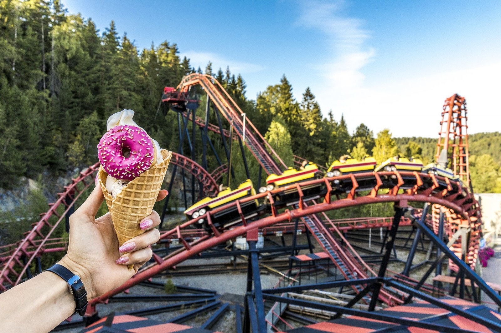 Kort vei til fornøyelsesparken Tusenfryd. Galleribilde