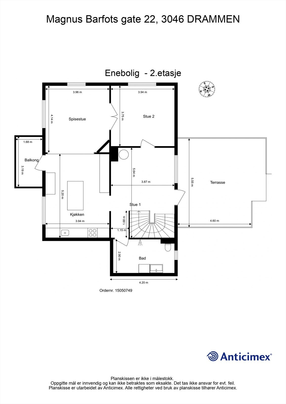 Plantegning 2. etasje Galleribilde