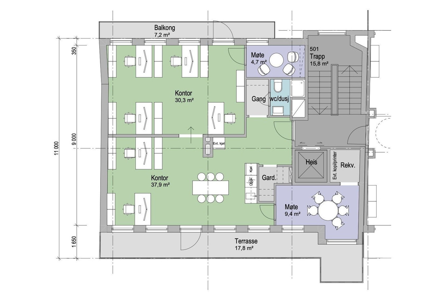 5. etasje. Galleribilde