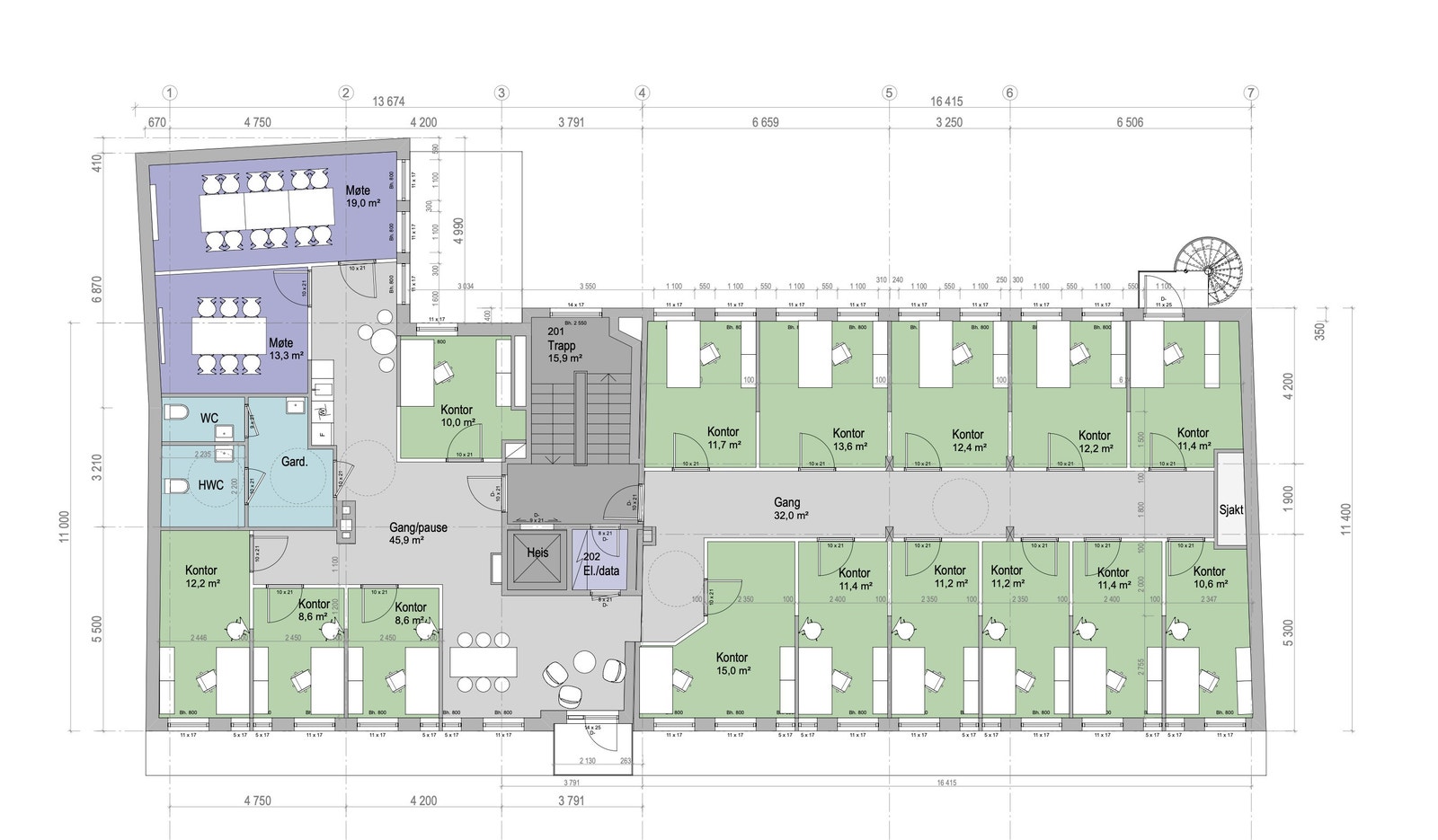 2. etasje. Galleribilde