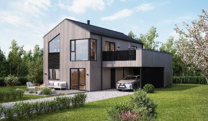 Fasade Trend med saltak Galleribilde