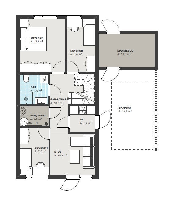 Plan 1.etg Galleribilde