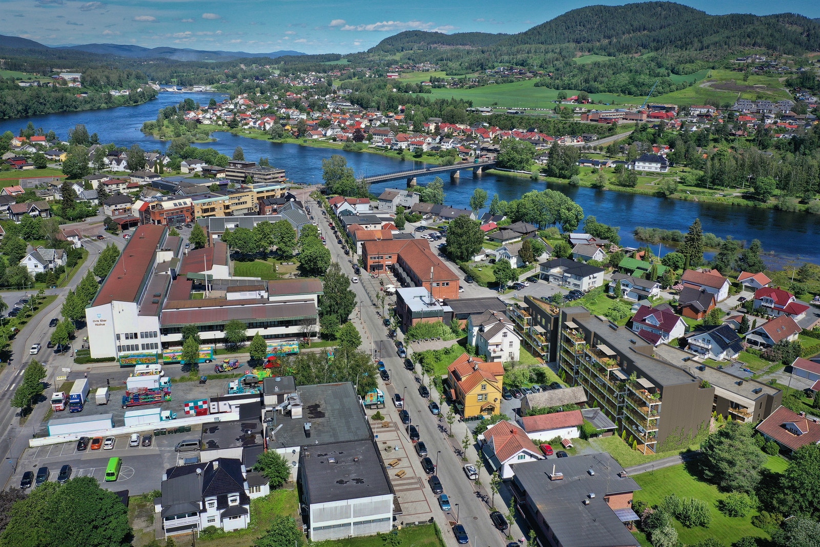Dronebilde - Illustrasjon Galleribilde