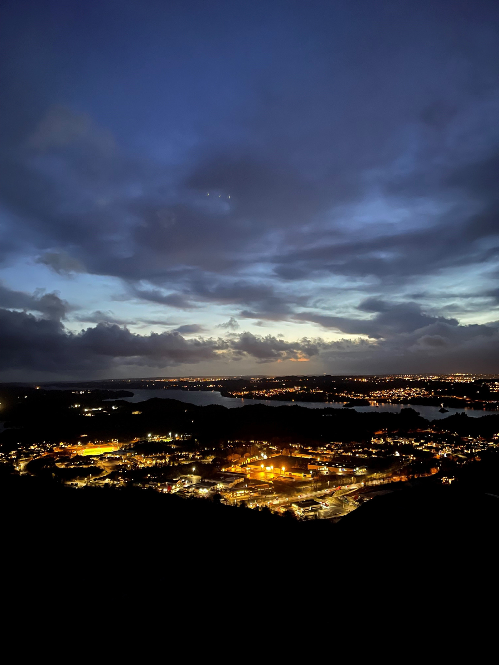 Førresfjorden  "by night"