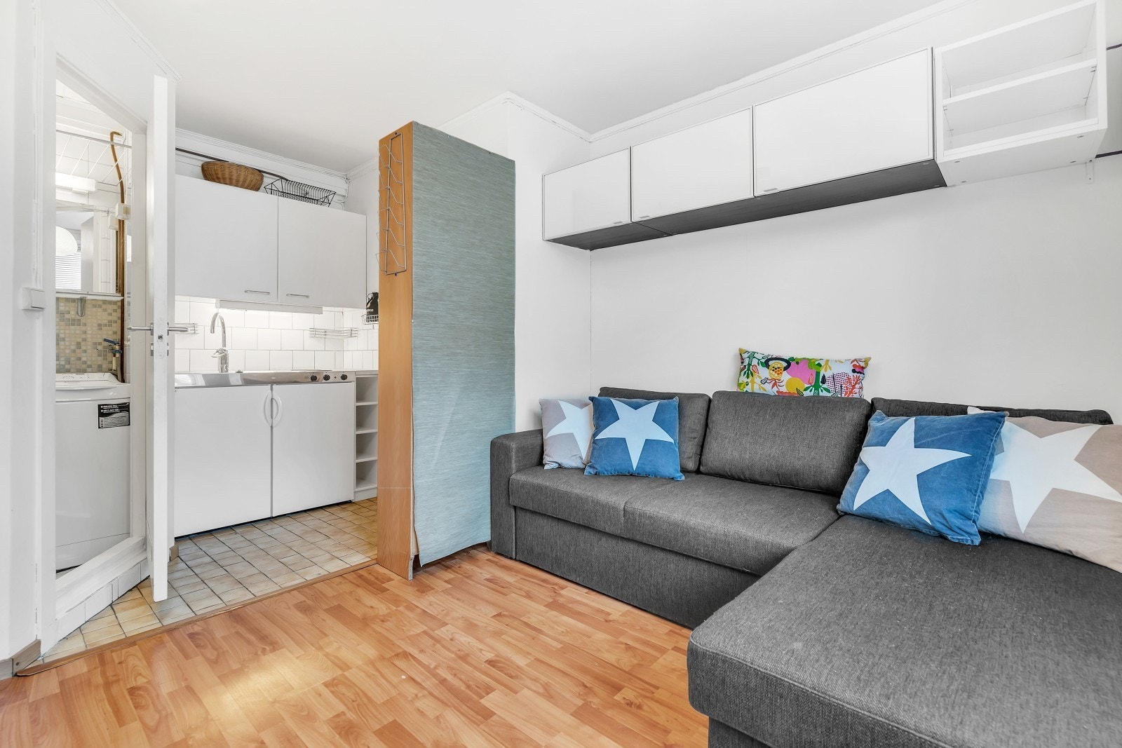 Sovesofaen er ikke i hybelen lenger Galleribilde