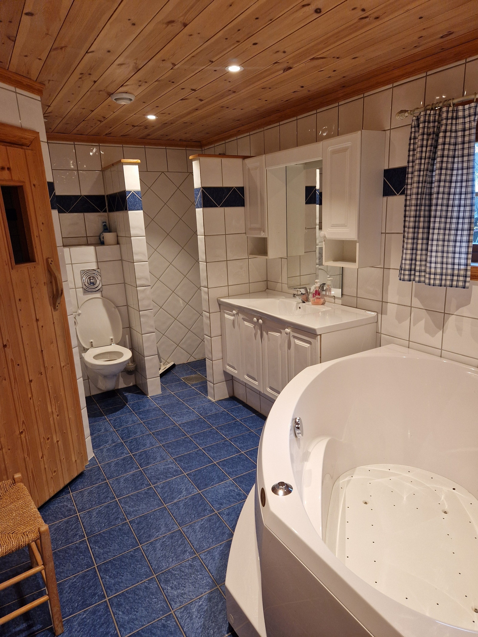 Hovedbad med dusj, toalett, boblebad og badstue Galleribilde