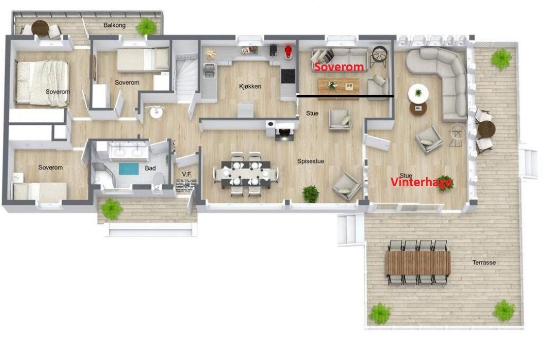 Plantegning Galleribilde