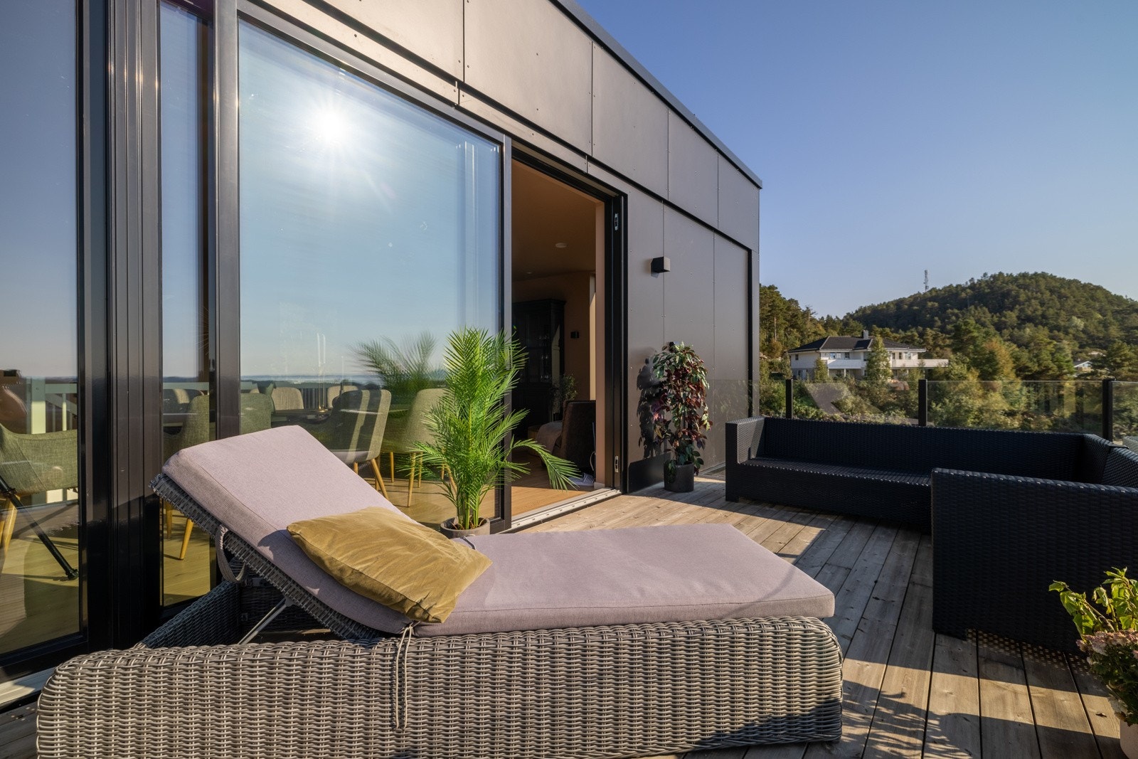 Bildet er fra en av de solgte og ferdigstilte boligene. Galleribilde