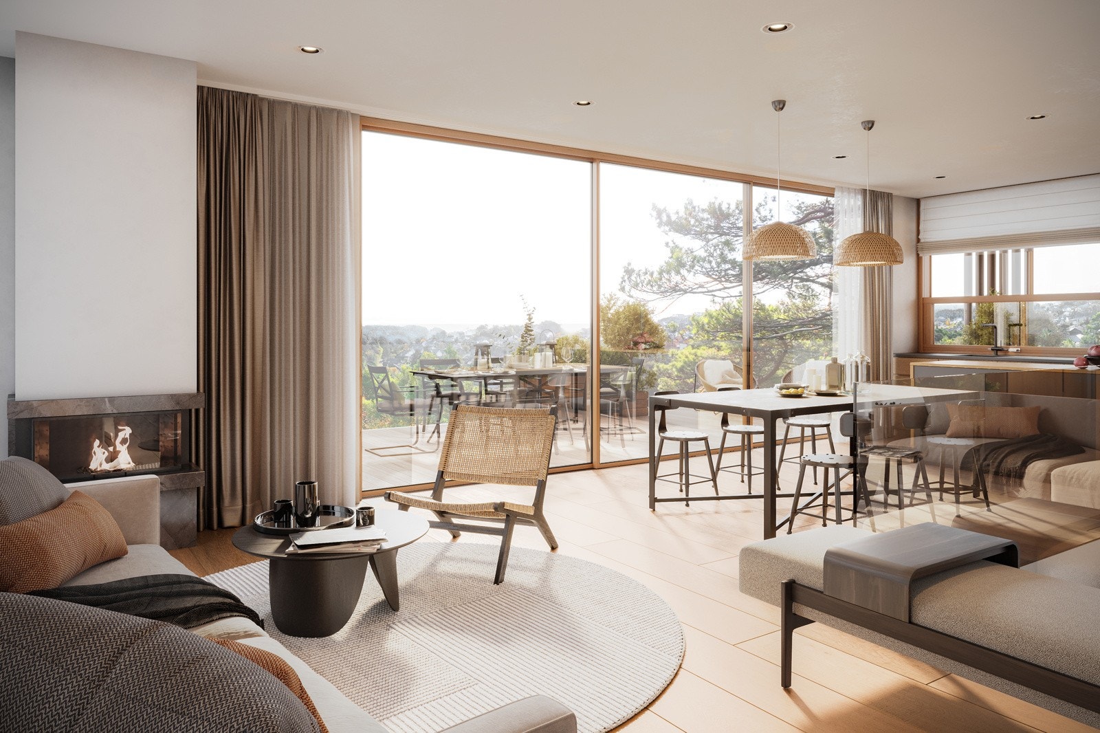 Det er store besparelser ved å kjøpe ny bolig ettersom en kun betaler dokumentavgift av andel tomteverdi. Galleribilde