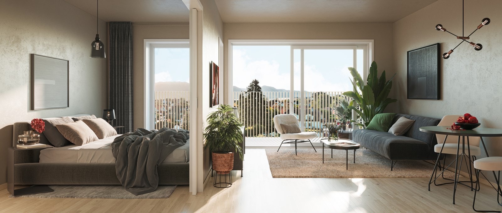 Velkommen til Sjøhagen BBB2-502, en sjarmerende 2-roms leilighet i toppetasjen. Galleribilde