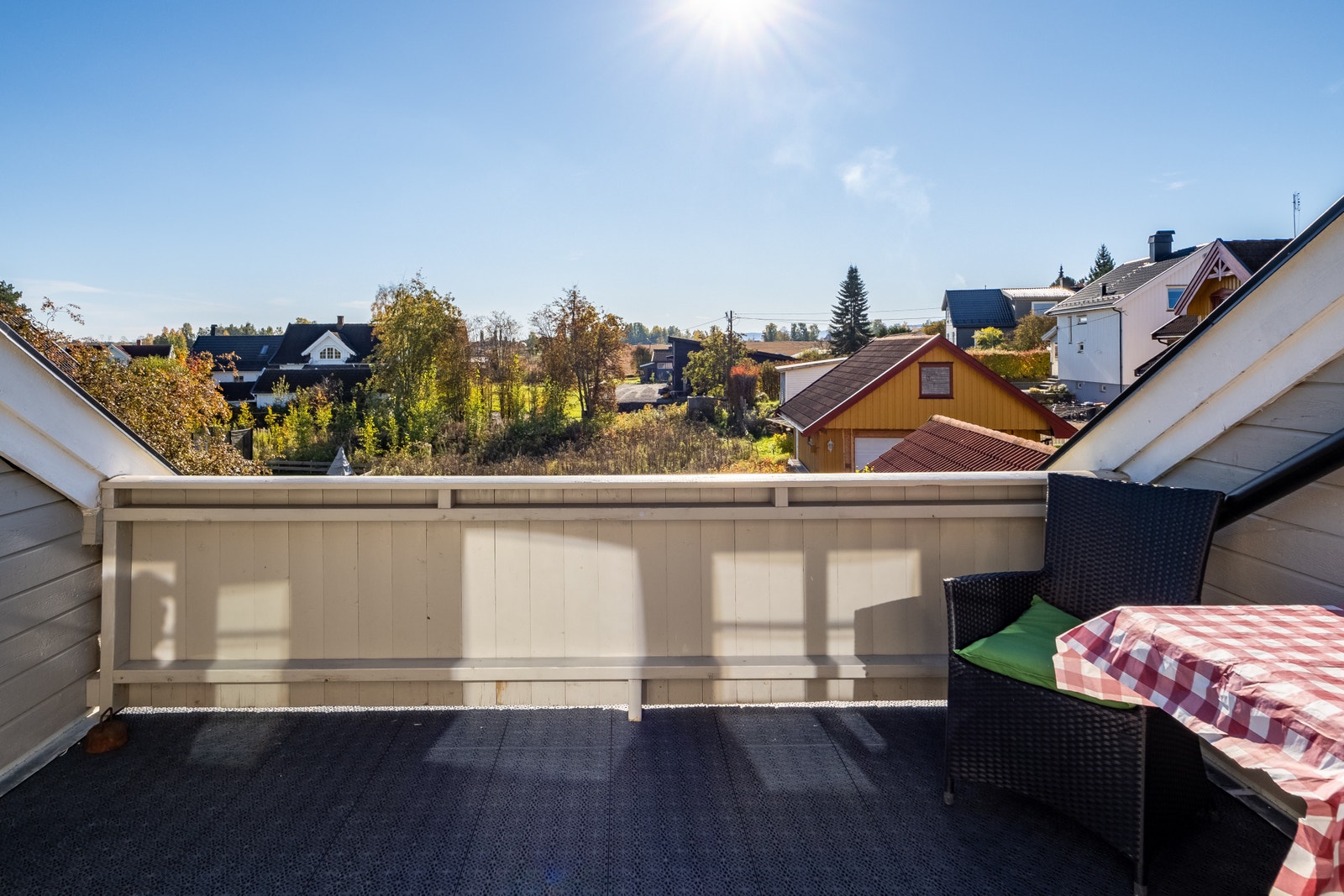 Utsikt terrasse. Galleribilde