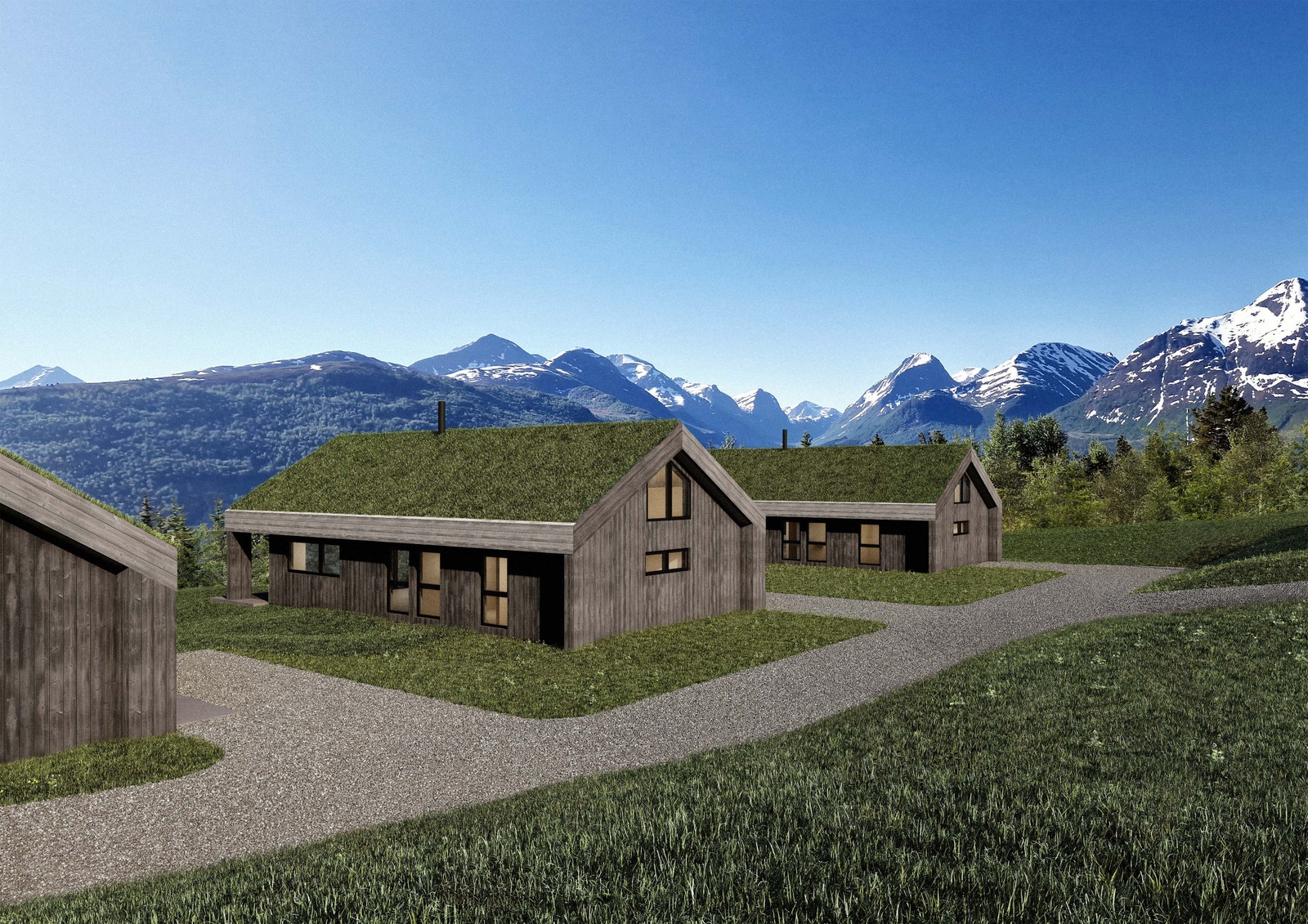 Plassering av fremtidige nabobygg. Galleribilde