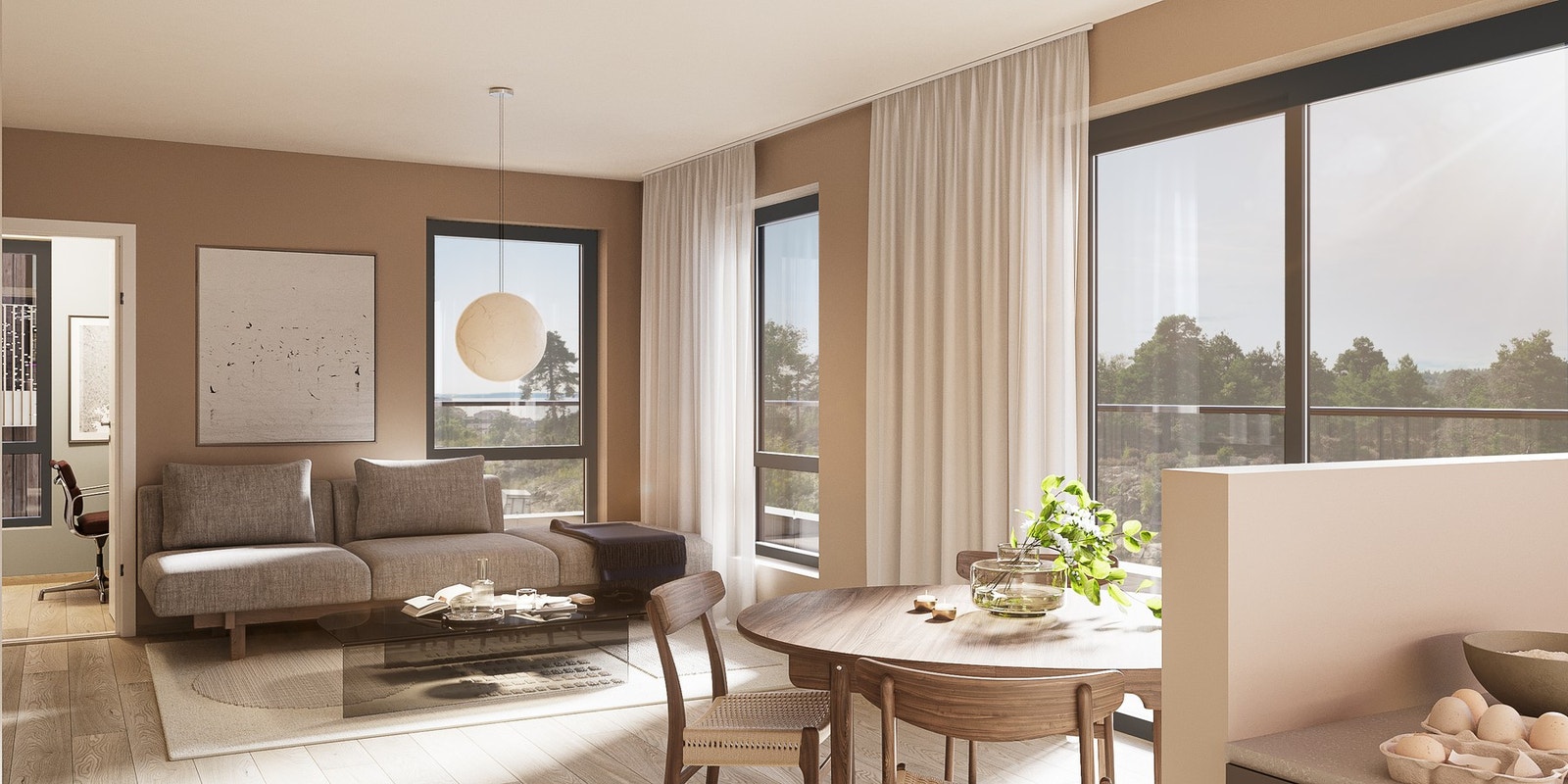 Størrelse fra 40-97 m2 Galleribilde