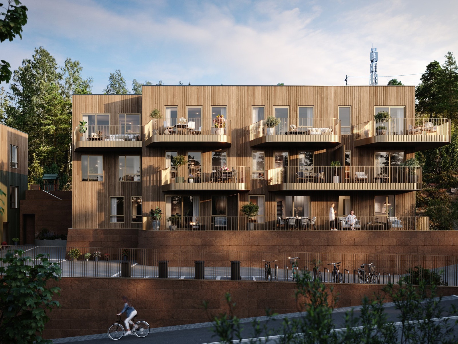 Det er flere barnehager, skoler og lekeplasser i nærheten, og det trygge nabolaget legger til rette for en god oppvekst! Galleribilde