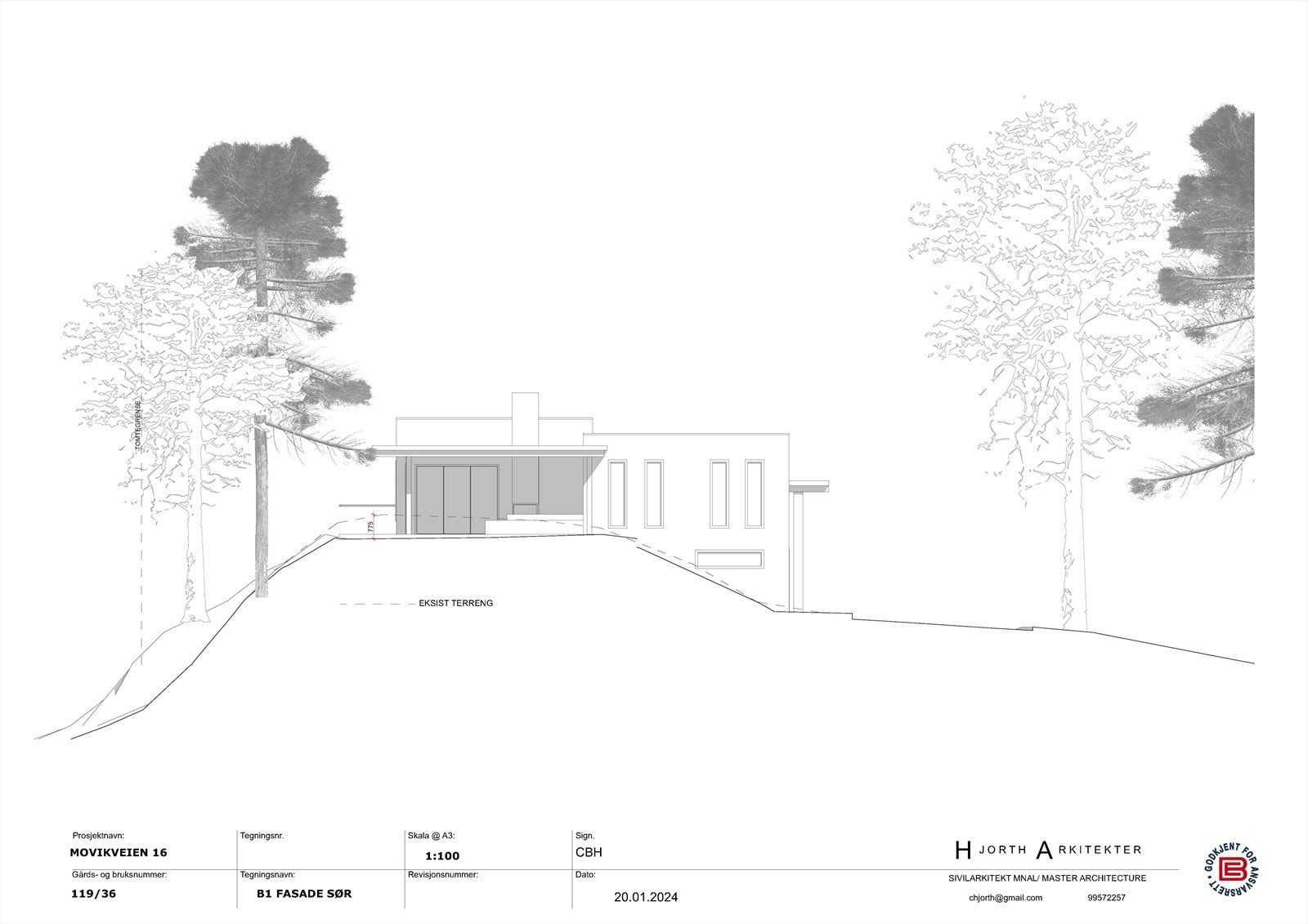 B1 Fasade SØR.jpg Galleribilde