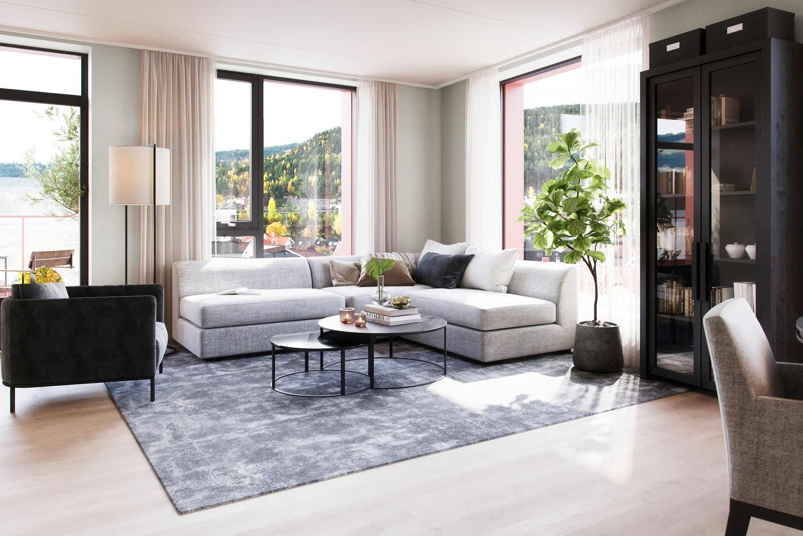 Illustrasjon fra leilighet C503. Galleribilde