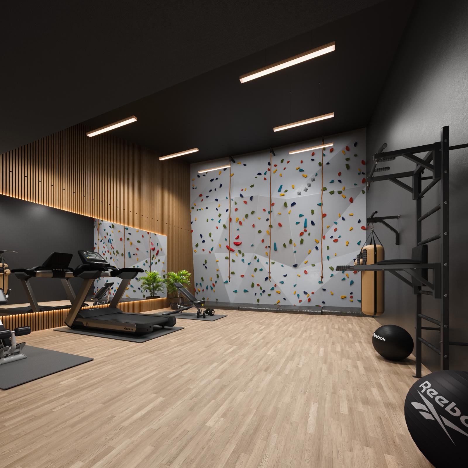 Alternativ innredning av squash-hallen (Illustrasjonsfoto) Galleribilde