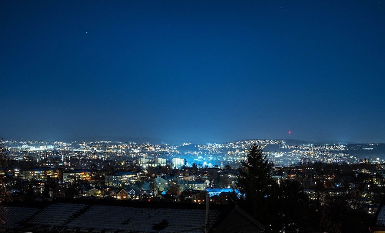 Sjeldent gode sol og utsiktsforhold Galleribilde