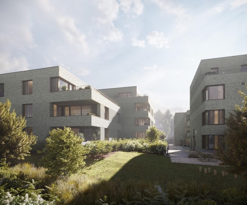 Byggene har hver sin karateristiske form med enten tre eller fire etasjer, pr. bygg. R21 Arkitekter som har tegnet byggene. Galleribilde