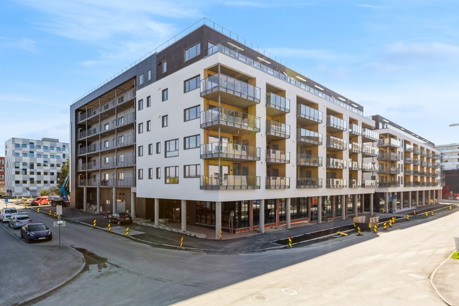 Fasade LILJENDAL B3! Et nyboligprosjekt med flott og sentral beliggenhet i umiddelbar nærhet til Sirkus shopping og gode bussforbindelser. Galleribilde