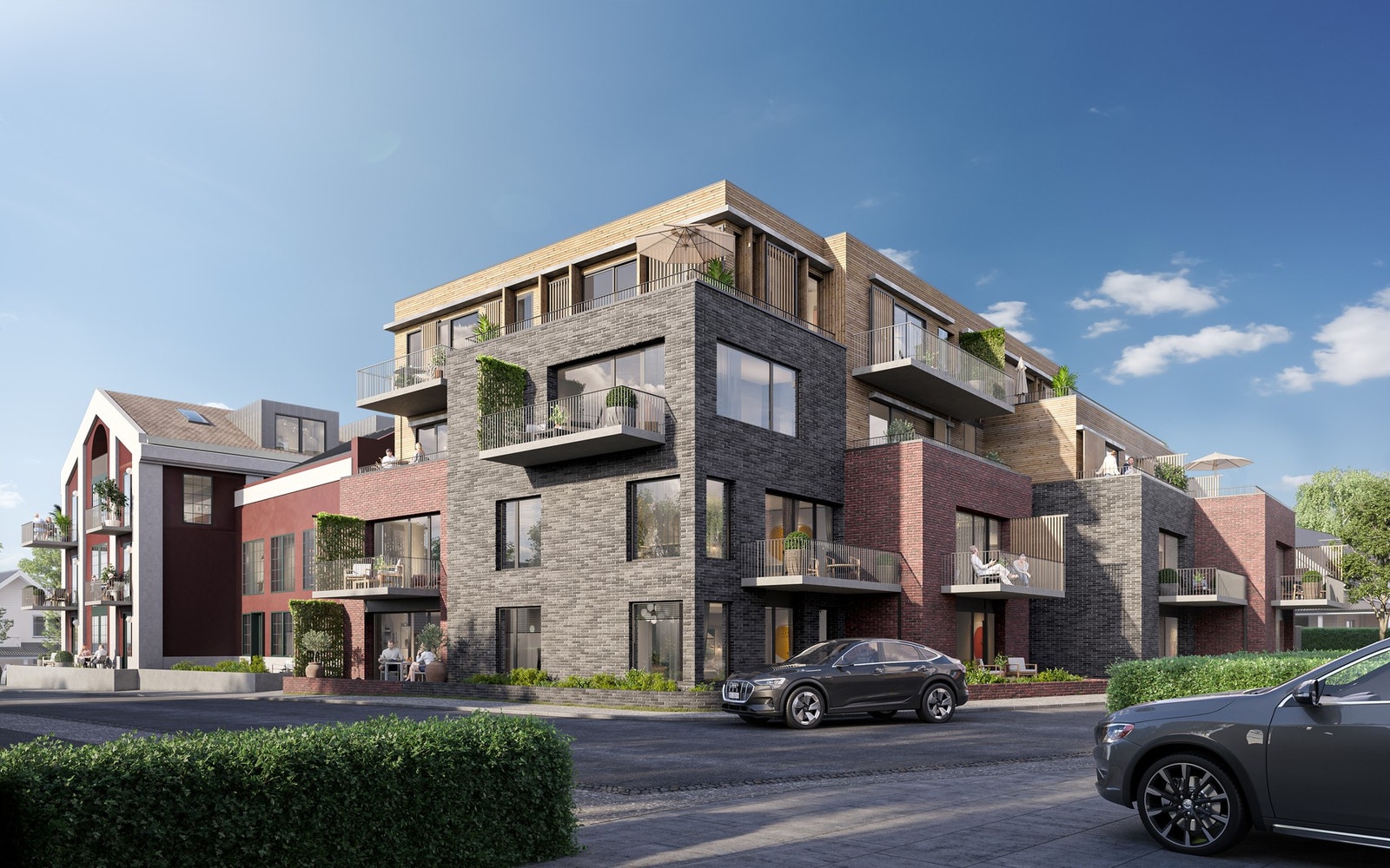 Velkommen til Godthåb Øya! Herskapelig prosjekt med leiligheter av høy kvalitet beliggende ved Nidelva | Illustrasjon Galleribilde