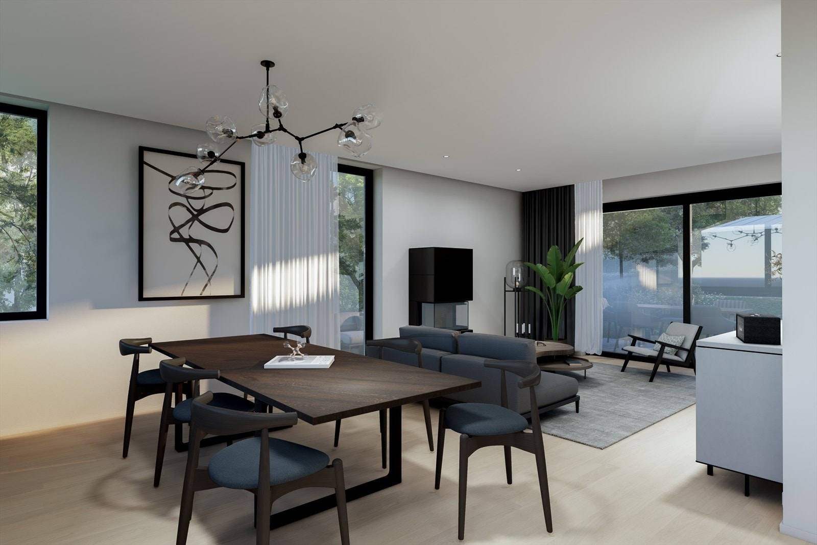 Stue 1. etg. Illustrasjon, avvik kan forekomme. Galleribilde