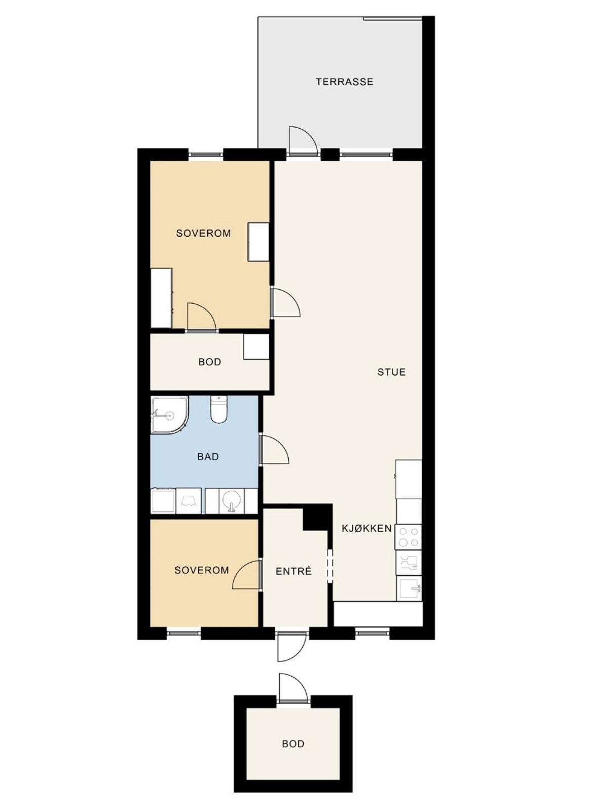 Plantegning Galleribilde