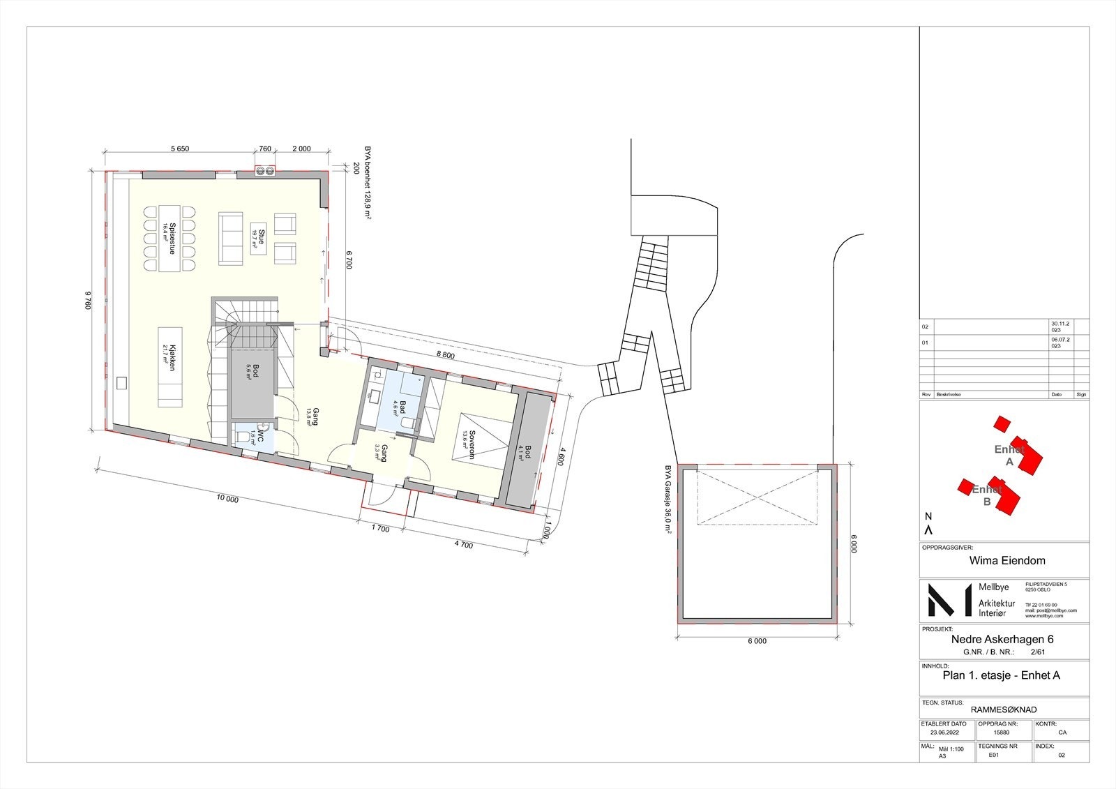 E01 Plan 1. etasje - Enhet A.jpg Galleribilde
