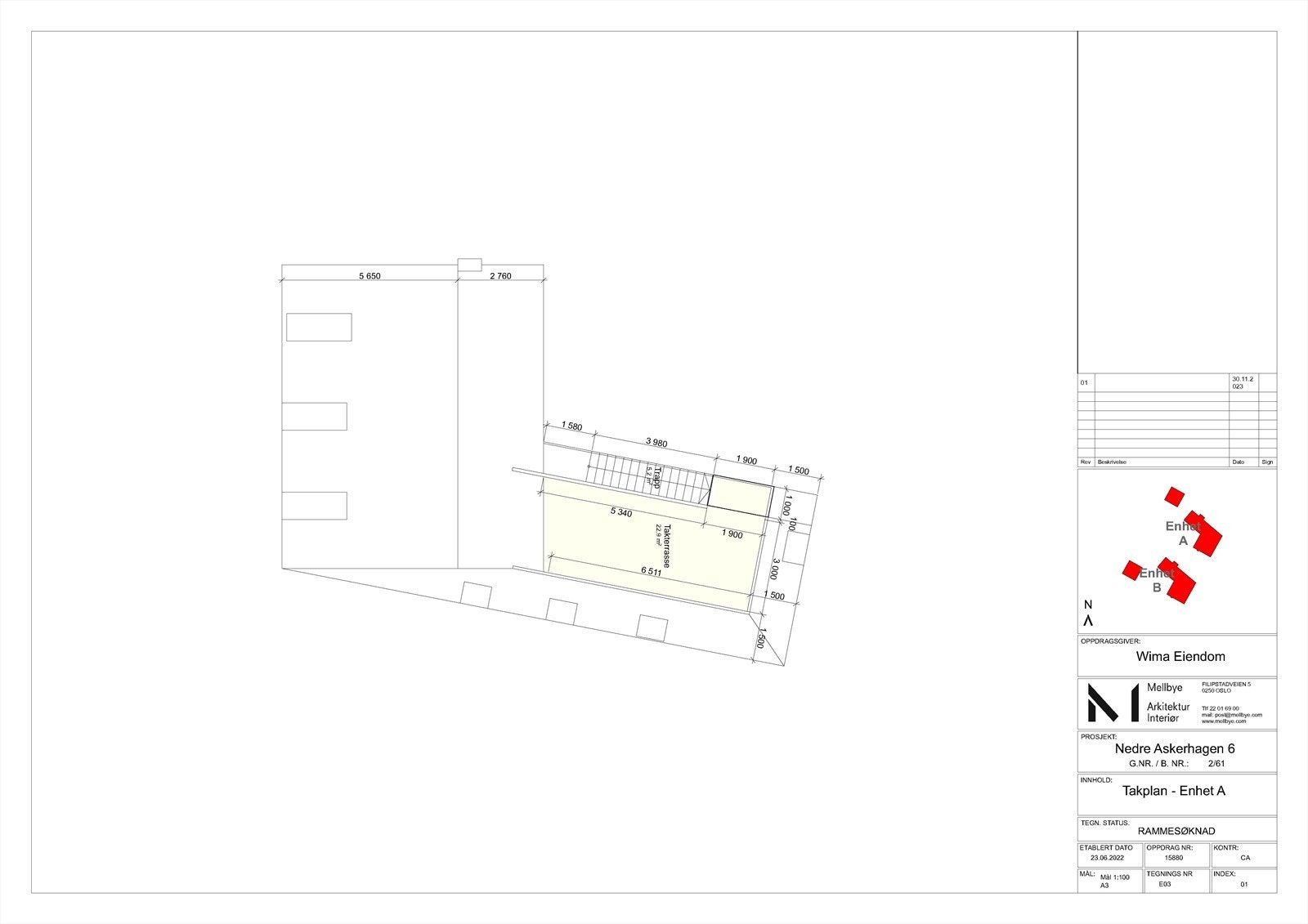 E03 Takplan - Enhet A.jpg Galleribilde