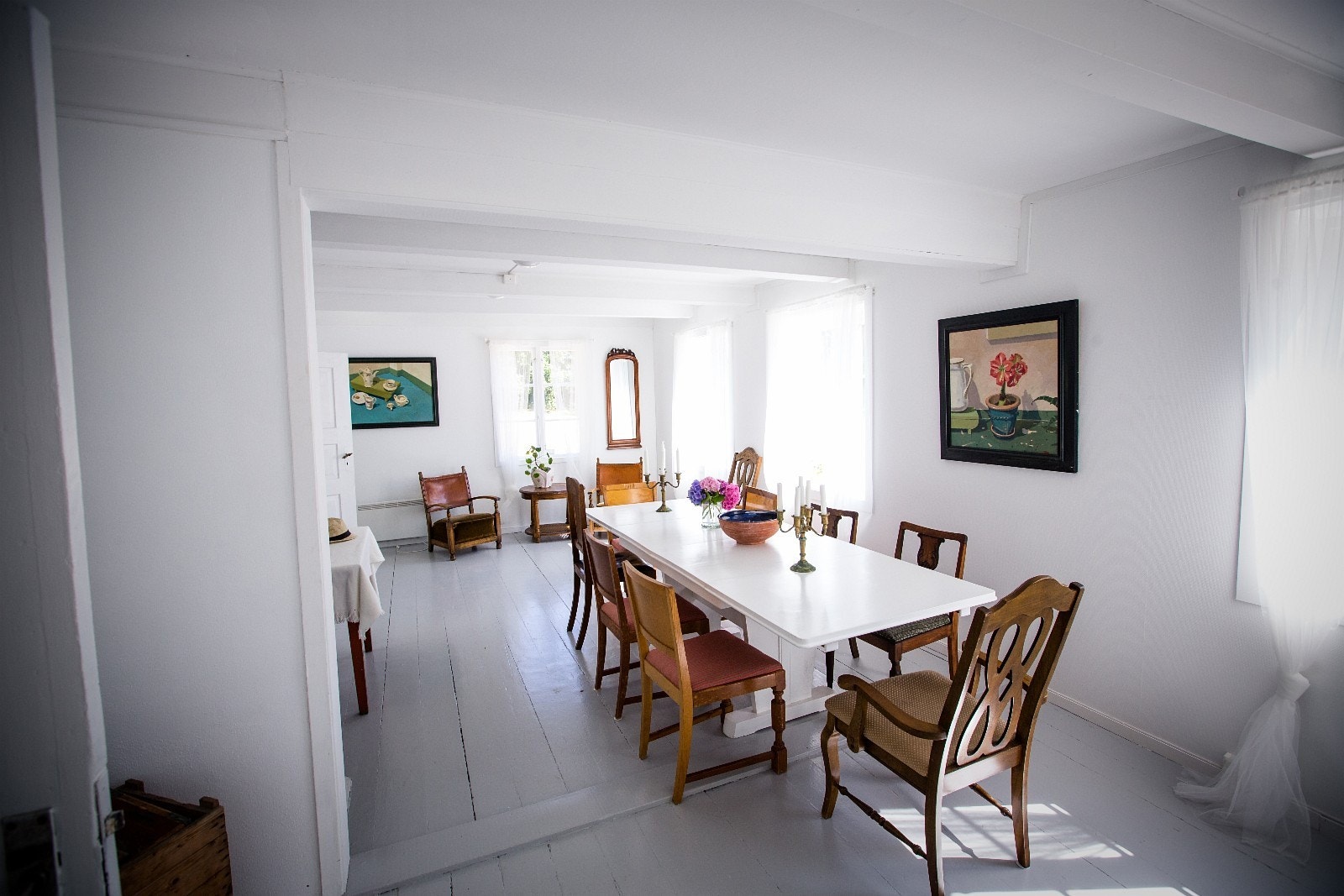 Stua med langbord Galleribilde