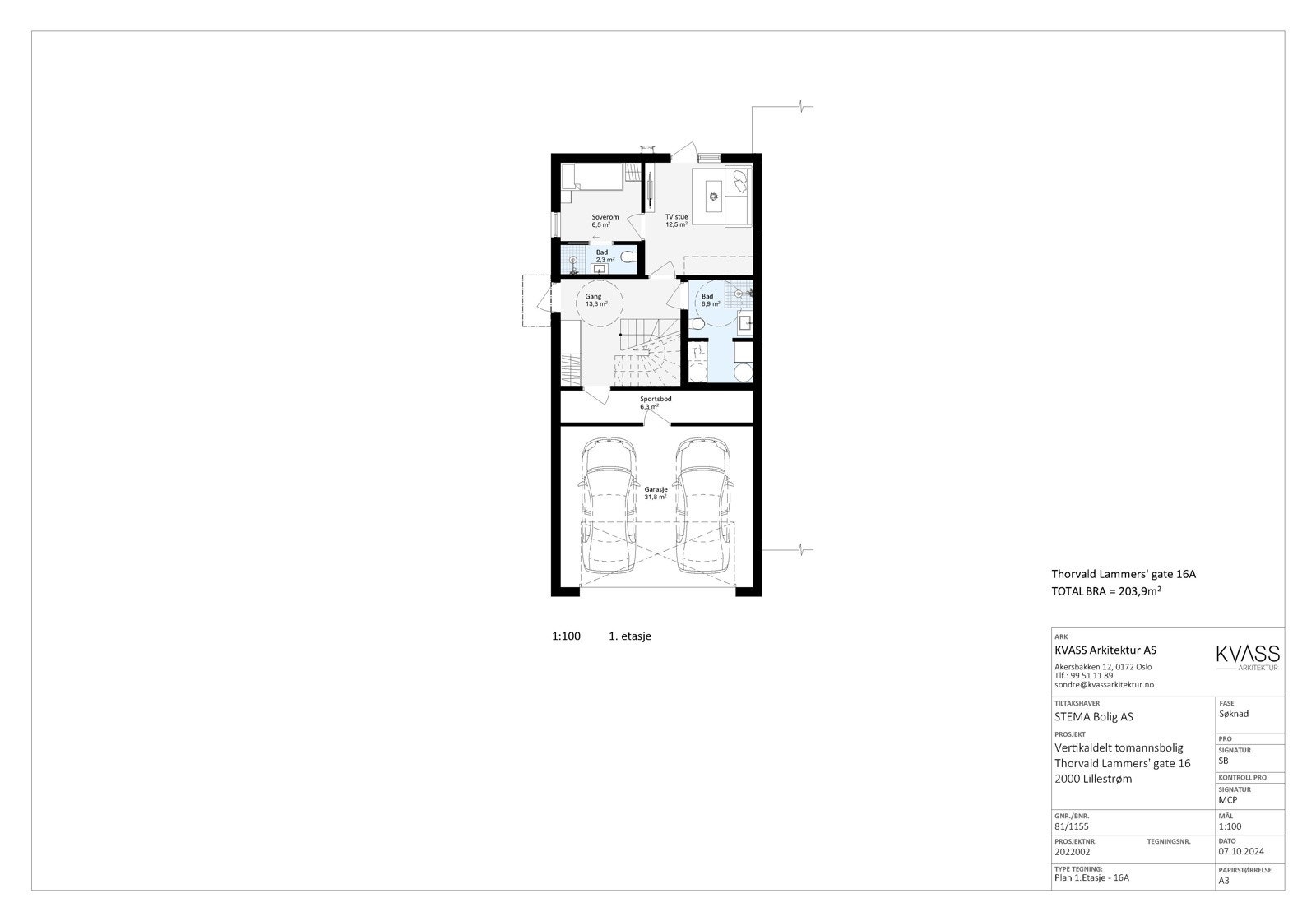 Atlernativ plantegning, tilvalg - 1.Etasje Galleribilde