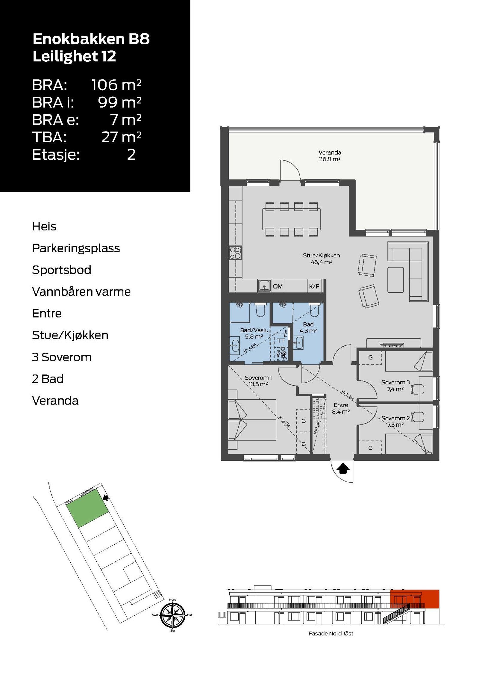Enokbakken B8 Leilighet 12 Galleribilde