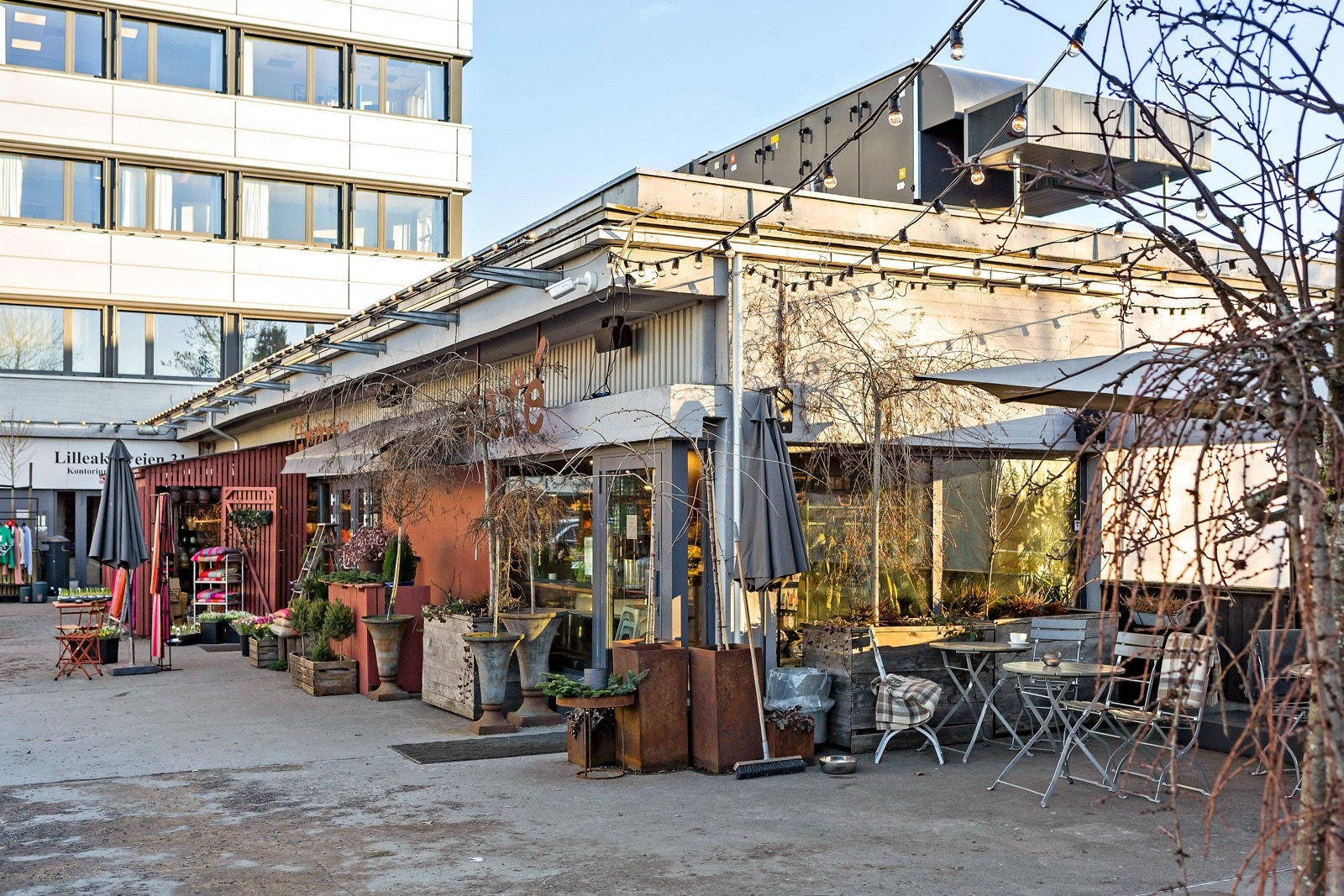 Områdebilde Cafe Grønn på Lilleaker. Galleribilde