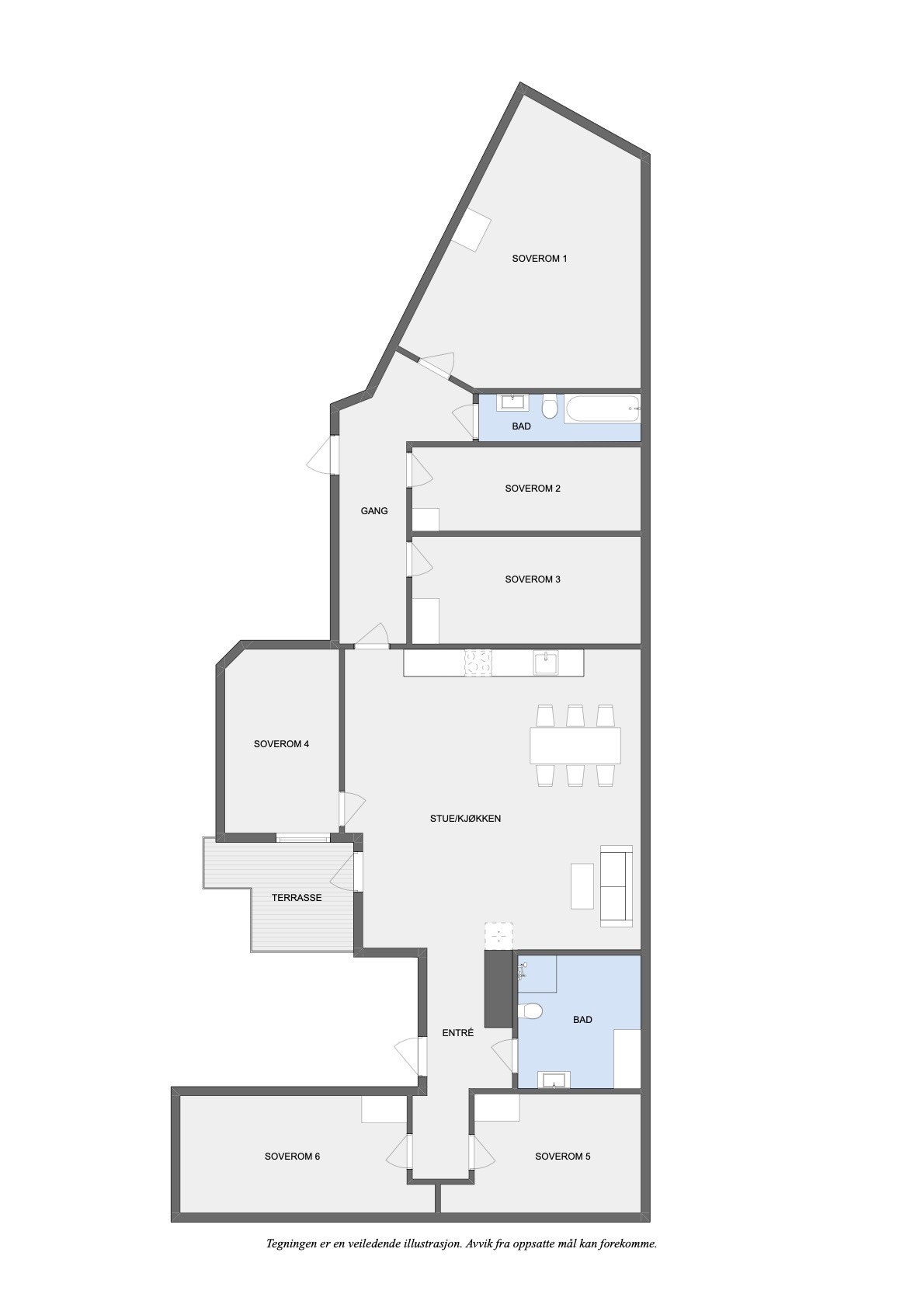 Plantegning Galleribilde