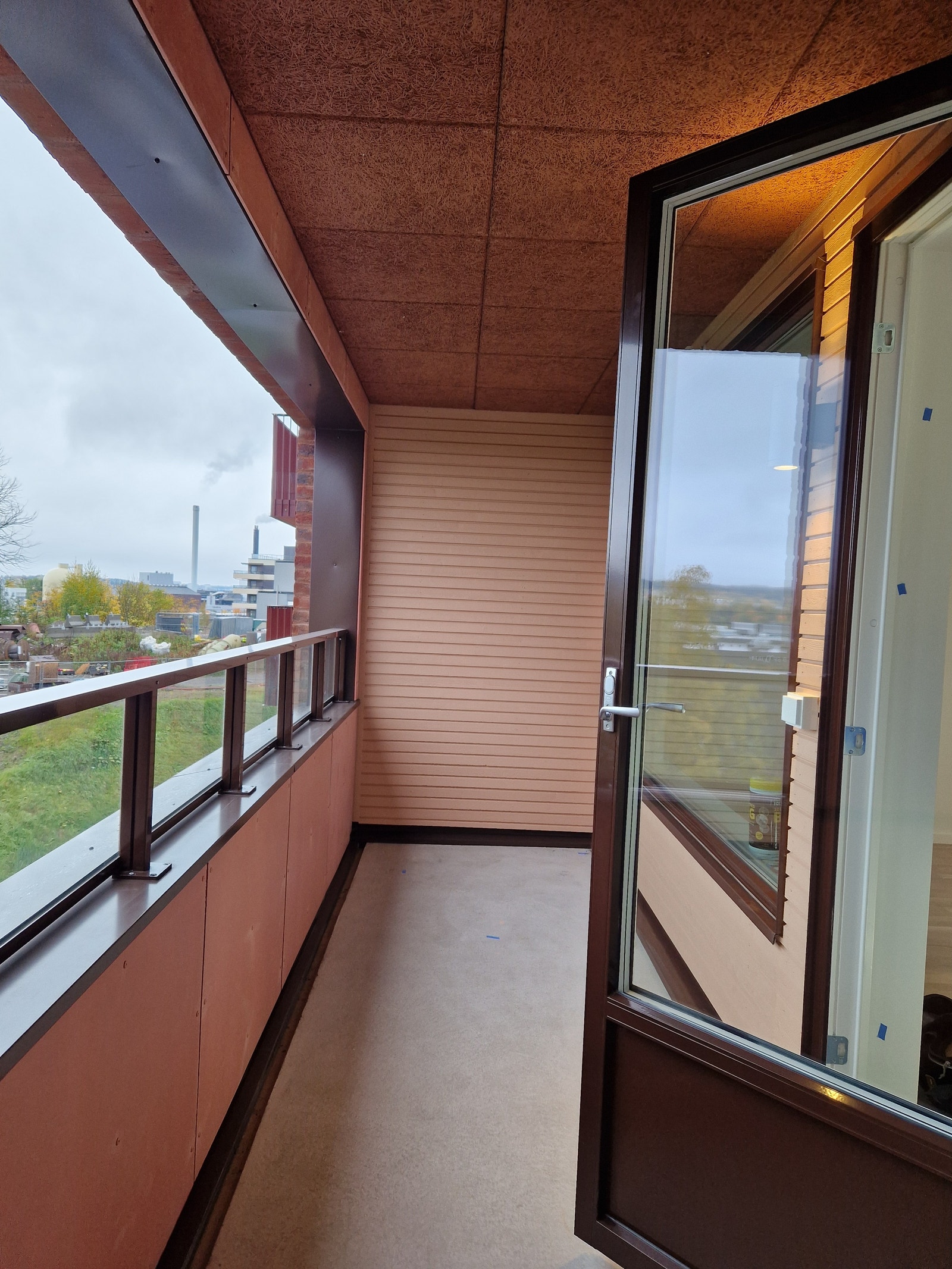 store balkong med glass Galleribilde