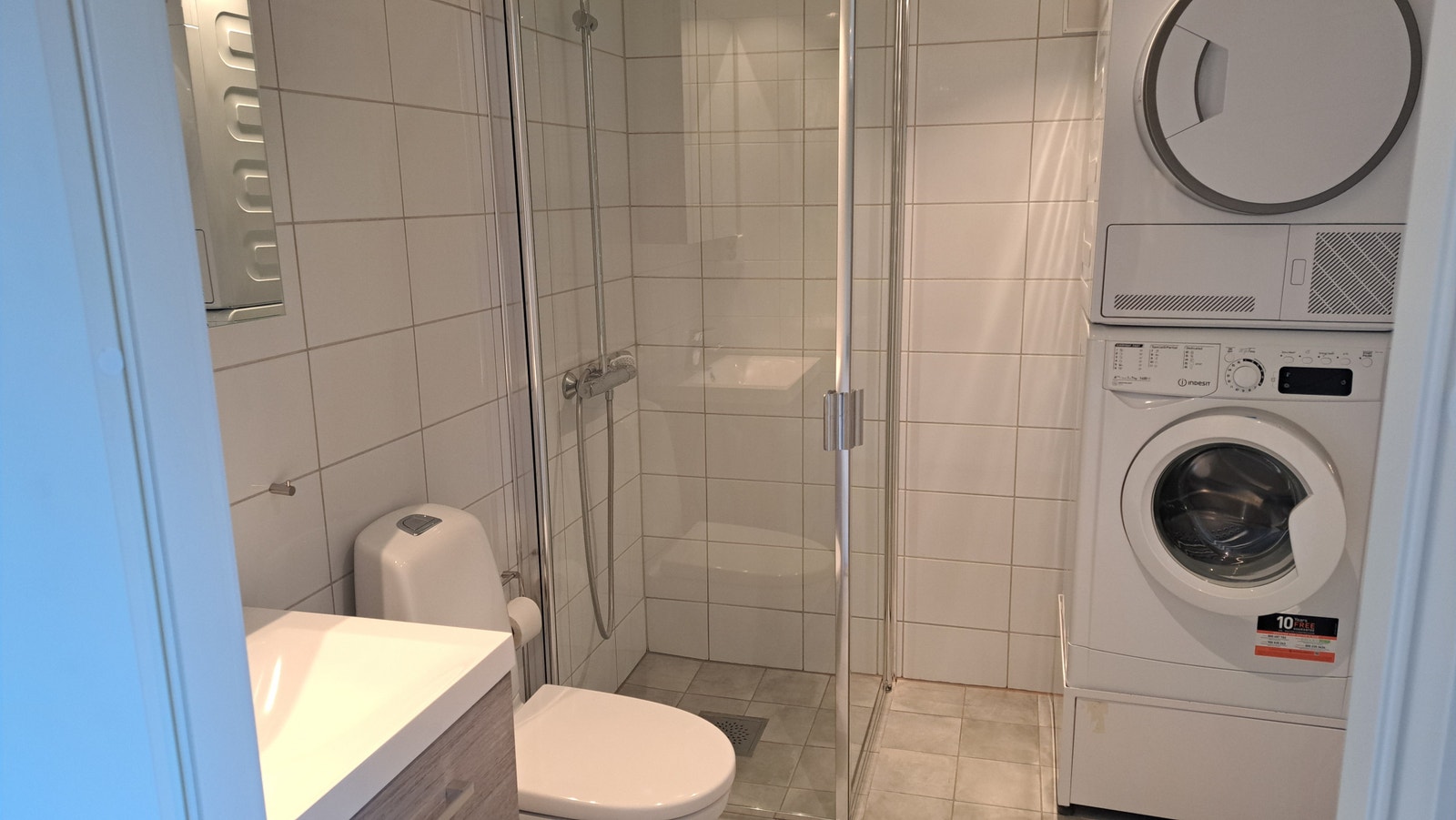 Praktisk og delikat bad. Galleribilde