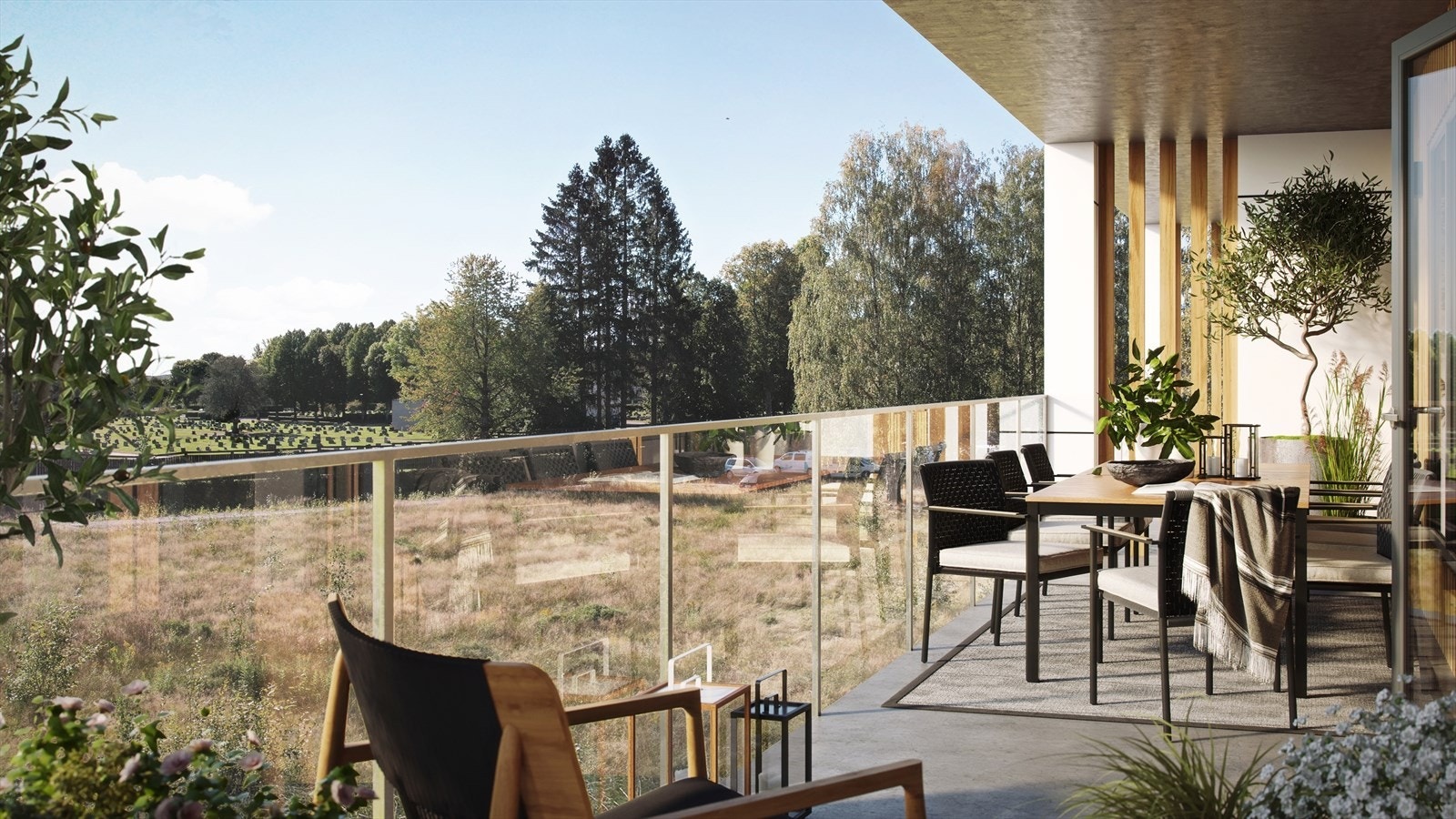 Fra en av leilighetsbalkongene Galleribilde