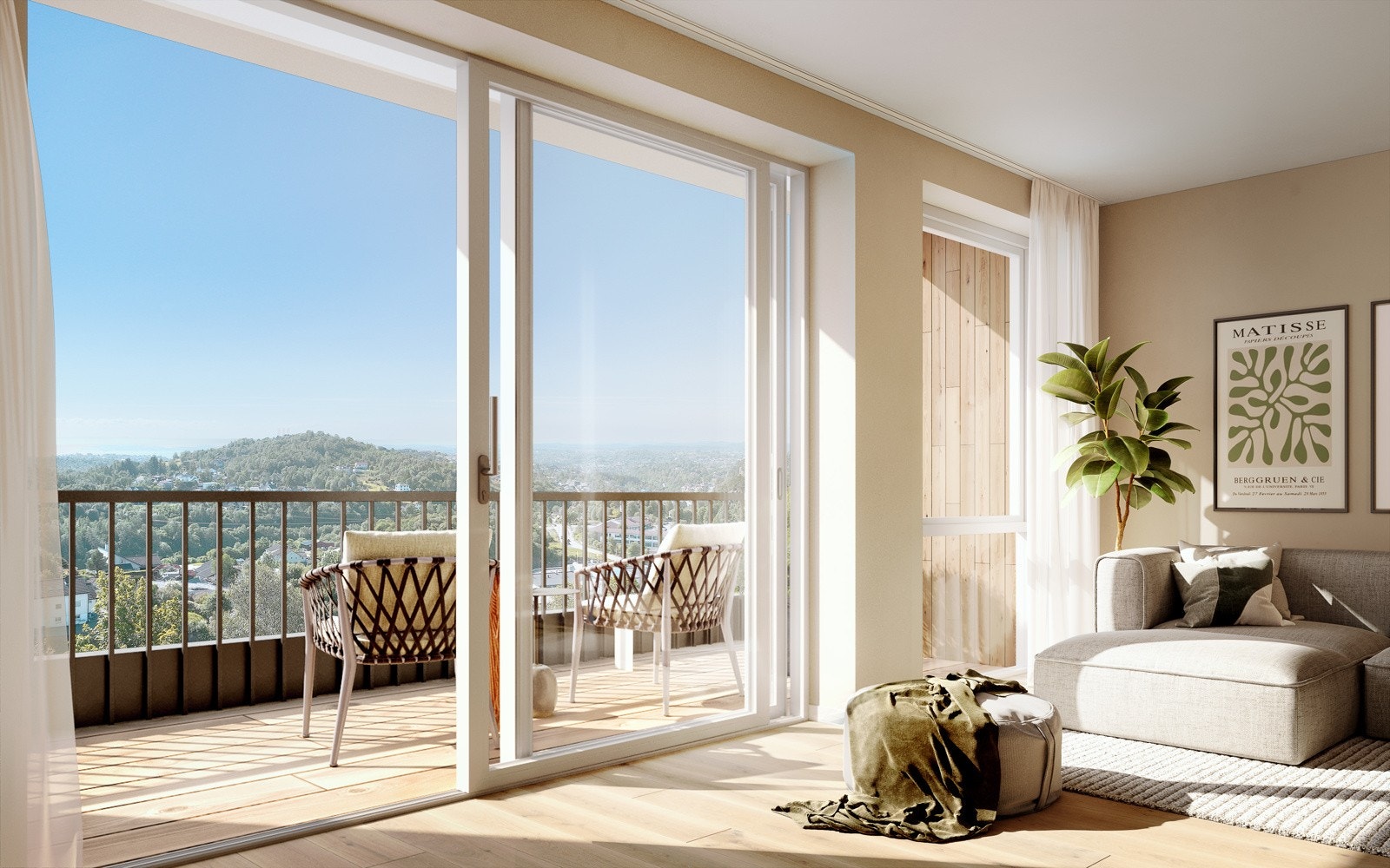 Det er fabelaktig utsikt fra mange av leilighetene. Galleribilde