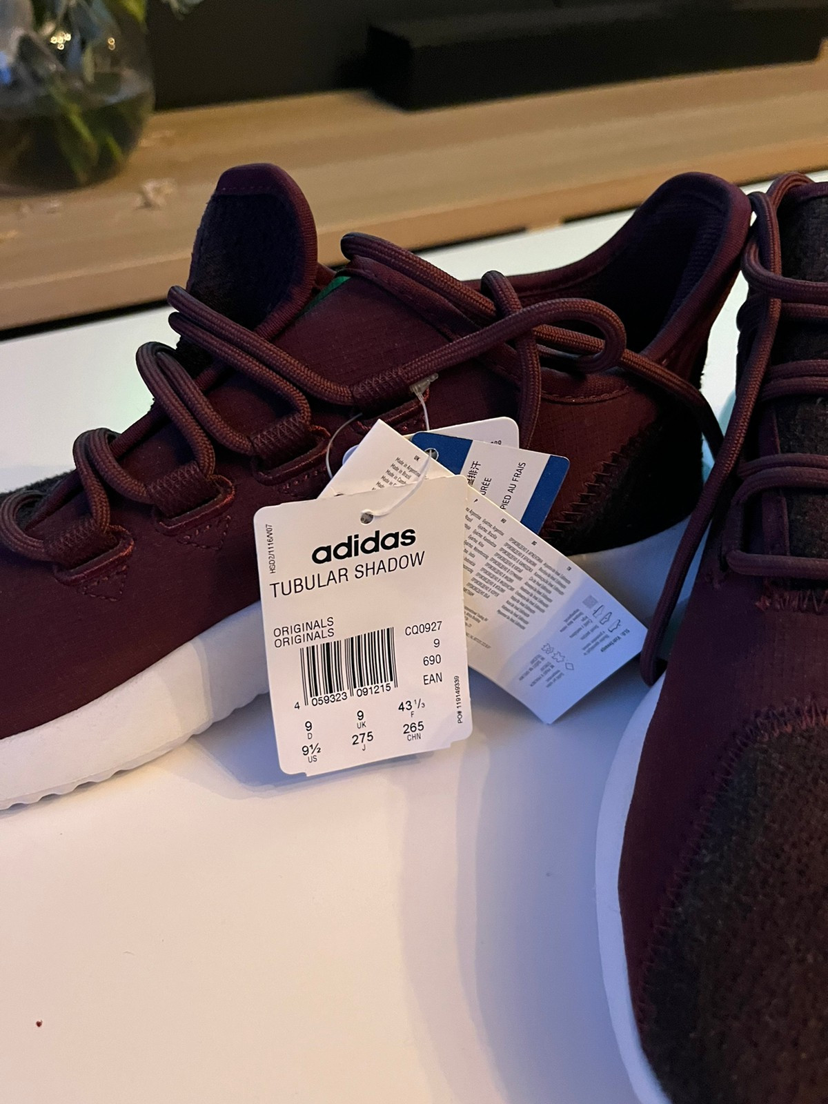 Adidas Tubular shadow maroon 43 1 3 HELT NY FINN torget