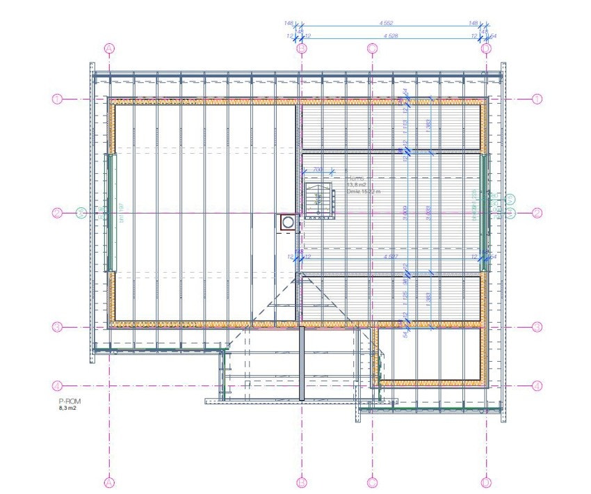 Planskisse loft Galleribilde